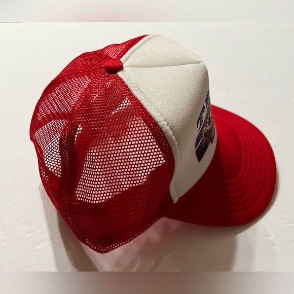 MESH US TEXAS STATE THE LONE STAR STATE BALL CAP HAT RED - Picture 3 of 5